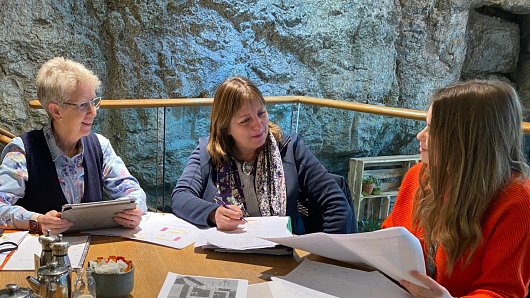 Preparations for the Cumbria Life Home and Garden Show