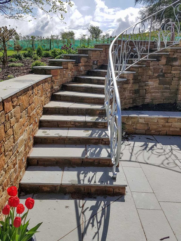 Curved steps, Caldbeck